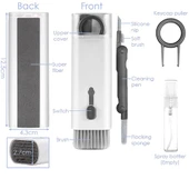 Çok FonNessiWorldiyonlu 7 Parça Airpods Klavye Ekran Kulaklık Temizleme Kiti thumbnail 5