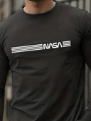 Erkek Uzun Kollu Bisiklet Yaka Viskon Bluz - 2