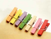 Renkli Mini Ahşap Mandal thumbnail 2