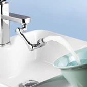 1080 Derece Dönebilen Robotik Kol Musluk Başlığı - Musluk Uzatma Aparatı Ucu thumbnail 3