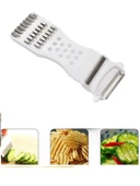 Rende Soyacak 5 Fonksiyonlu Sebze Meyve Soyucu Patates Havuç Salatalık Zencefil Doğrayıcı thumbnail 4