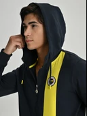 Fenerbahçe S.K. 25/26 Tribün Basic Hoodie Kapüşonlu Fermuarlı Eşofman Üstü Erkek Ceket thumbnail 6