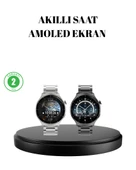 Akıllı Saat NFC – Bluetooth Arama ve Kablosuz Şarj Özellikli thumbnail 1