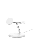 Belkin WIZ023VFWH Qi2 15W 3in1 MagSafe Şarj Standı - Beyaz - 3