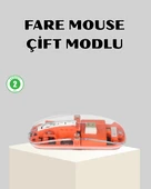 Bluetooth 5.0 & 2.4GHz Kablosuz Fare – 3 Cihaz Bağlantılı, Hızlı Geçiş, USB Alıcılı - 1