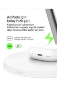 Belkin BoostCharge Pro 3'ü 1 Arada, Qi2 MagSafe Kablosuz Şarj İstasyonu, Beyaz - 3