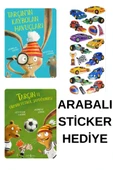 ARABALI STİCKER HEDİYELİ - OKUL ÖNCESİ RESİMLİ KİTAPLAR MASAL - TARÇININ KAYBOLAN HAVUÇLARI - FUTBOL thumbnail 1