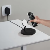 Belkin Boostcharge Pro Qi2 (15 W) 3'ü 1 Arada Kablosuz Şarj Istasyonu WIZ032KQBK thumbnail 5