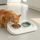 Mikopet Yeşil 2'si 1 Arada Mama Ve Su Kabı - 1