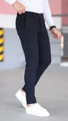 Erkek Slim Fit Likralı Gabardin Pantolon - 3