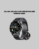Bluetooth Akıllı Saat – Nabız, Adım Sayar, Uyku Takibi ve Spor Modlarıyla Akıllı Yaşam Asistanı thumbnail 4
