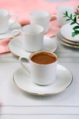 Tabak Evi Porselen Rose Altın Yaldız Kahve Fincan Takımı 70cc 6 Kişilik 12 Parça - 8