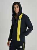 Fenerbahçe S.K. 25/26 Tribün Basic Hoodie Kapüşonlu Fermuarlı Eşofman Üstü Erkek Ceket thumbnail 4