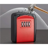 Kırmızı Şifreli Anahtar ve Eşya Saklama Güvenlik Kasası thumbnail 5