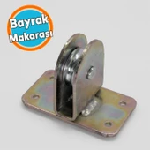 Tablalı Bayrak Makarası Paslanmaz Çelik Dayanıklı Halat Sistemli Kolay Kurulum Bayrak Askı Makinası - 1