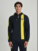 Fenerbahçe S.K. 25/26 Tribün Basic Hoodie Kapüşonlu Fermuarlı Eşofman Üstü Erkek Ceket thumbnail 3