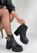 Pinma Siyah Cilt Topuklu Bot thumbnail 2