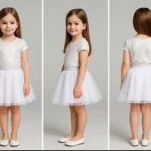 GALA kız çocuk  beli lastikli tütülü etek thumbnail 4