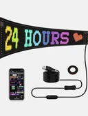 Matrix LED Panel Cama Yapışan Telefon Kontrollü LED Panel Mega Boy 12X60 cm thumbnail 4