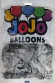 BALON METALİK 12 İNC (JOJO BALLOONS) GÜMÜŞ 100 ADET thumbnail 2