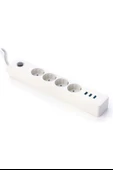 Termak Akım Korumalı 4 Priz 3 USB Girişli Uzatma Kablosu Güç ve Şarj SİYAH RENK GÖNDERİLİR (5284) thumbnail 4