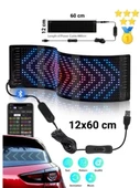 Matrix LED Panel Cama Yapışan Telefon Kontrollü LED Panel Mega Boy 12X60 cm thumbnail 1