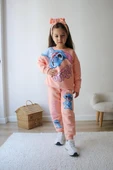 Cg Kids Stitch Temalı Simli Baskı Kız Çocuk Alt Üst Sweatshirt Eşofman Takım - 2