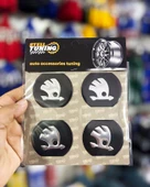 Universal Araç Uyumlu, Skoda Jant Göbeği Arması, Sticker 4'lü Set 60mm thumbnail 1