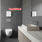 Süper Sessiz 12 W Kapaklı Düz Banyo WC Aspiratör Fanı 120 mm Duvar Tipi Tuvalet Hava Havalandırma thumbnail 7