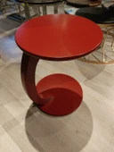 MERCANMOBİLYA Tekerlekli C Sehpa Yan sehpa Kırmızı Zigonsehpa Koltuksehpası - 3