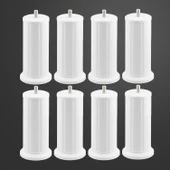 Keson 1 Adet 12 cm Beyaz Plastik Mobilya Baza Tv Ünitesi Yükseltme Ayağı Destek Ayağı thumbnail 1