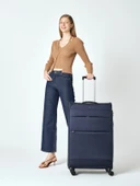 Pierre Cardin 2'li Valiz Seti Büyük Ve Orta Boy Lüx Kumaş Valiz Lacivert 04pc4200 thumbnail 7