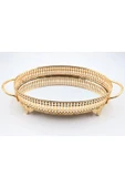 Metal Aynalı Oval Tepsi (28*20) - 1