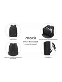 Mack Office MCC-007 17.3" Office USB Girişli Notebook Sırt Çantası Siyah thumbnail 5