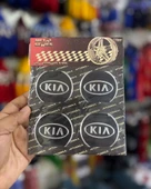 Universal Araç Uyumlu, Kia Jant Göbeği Arması, Sticker 4'lü Set 60mm thumbnail 1
