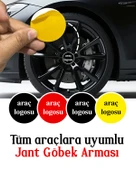 Universal Araç Uyumlu, Toyota Jant Göbeği Arması, Sticker 4'lü Set 60mm thumbnail 5
