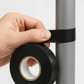 Siyah Kendinden Kaynayan Silikon Soğuk Sarma Eriyen Bant 19mm x 5m Tekli Hava Su Elektrik İzolasyonu thumbnail 4