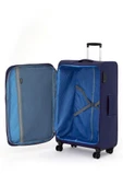 Pierre Cardin 2'li Valiz Seti Büyük Ve Orta Boy Lüx Kumaş Valiz Lacivert 04pc4200 thumbnail 5