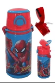 Erkek Çocuk Örümcek Adam Çelik Matara 500 ml 1 Adet Spiderman Çelik Suluk 1 Adet Lisanslı Okul Matarası - 1