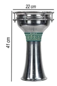 Midex DBK-05 Yetişkinler İçin 5 Numara Büyük Boy Alüminyum Darbuka (41 x 22 cm) thumbnail 2