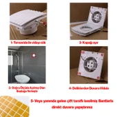 Süper Sessiz 12 W Kapaklı Düz Banyo WC Aspiratör Fanı 120 mm Duvar Tipi Tuvalet Hava Havalandırma thumbnail 3