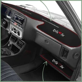 Tofaş Şahin Doğan Kartal Yüksek Torpido Siyah Koruma Halısı & Alt Sehpa Halısı - Nakışlı Şık Tasarım thumbnail 1