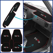 Tofaş Şahin Doğan Kartal Siyah Renk Oto Halı Paspas Seti + Yüksek Torpido Koruma Kaplama Halısı thumbnail 1