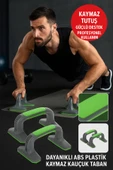 Kaymaz Tabanlı Push-Up Standı – Ev ve Salon Kullanımına Uygun Güçlü Destek Aparatı Yeşil thumbnail 1