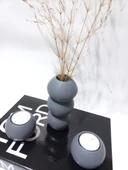 BALON VAZO İKİLİ MUMLUK SET RANDOM DEKOR thumbnail 1