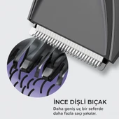 PHT048 Şarjlı Ayarlanabilir Başlıklı  Su Geçirmez Saç Sakal Tıraş Makinesi - 2