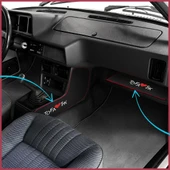 Tofaş Şahin Doğan Kartal Uyumlu Siyah Vites Orta Konsol Yan Koruma Halısı & Torpido Alt Sehpa Halısı thumbnail 2