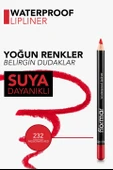 Flormar Yüksek Pigmentli & Mat Bitişli Suya Dayanıklı Dudak Kalemi 232 PASSIONATE RED - 3