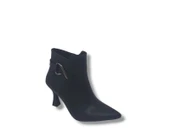 Zerhan 626 Kadın Siyah Fermuarlı Topuklu Bot thumbnail 4