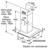 PROFİLO DVG6D620  DUVAR TİPİ DAVLUMBAZ - 3